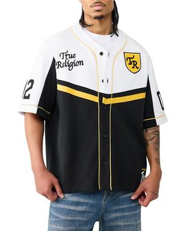 True Religion True Religion Logo Graphic Baseball Jersey