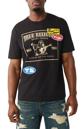 True Religion True Religion Logo Patch Graphic T-Shirt