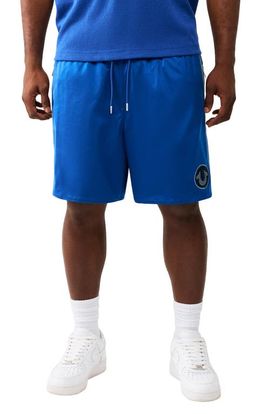True Religion True Religion Mesh Block Satin Drawstring Shorts