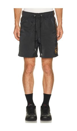 True Religion True Religion Mesh Block Satin Shorts