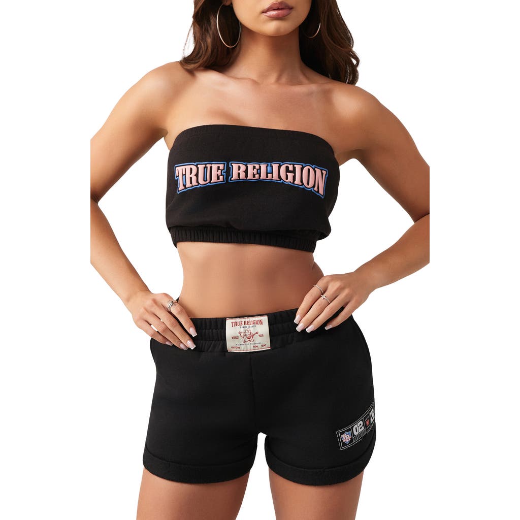 True Religion True Religion Puff Print Fleece Bandeau Top