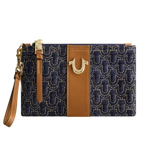 True Religion True Religion Quilted Horseshoe Wristlet Pouch