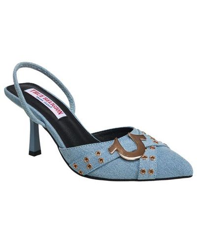 True Religion True Religion Sade Metal Buckle Logo Heel