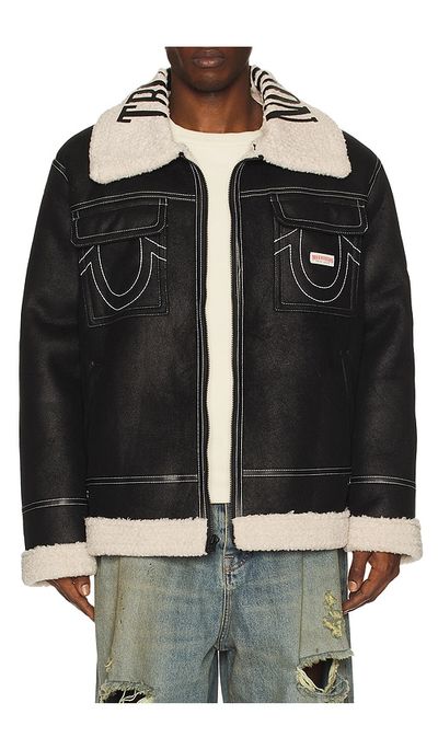 True Religion True Religion Sherpa Faux Leather Jacket