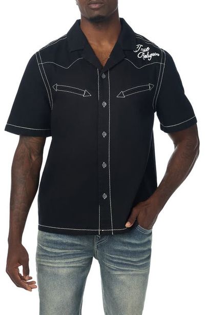 True Religion True Religion Short Sleeve Western Button Up Shirt