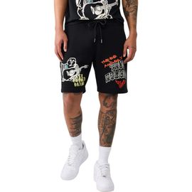 True Religion True Religion Sketched Logo Fleece Sweat Shorts
