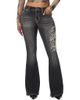 True Religion True Religion Snake Charlie Mid Rise Flare Jeans - 1