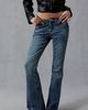 TRUE RELIGION True Religion Soft Hustle Big T Flap Low-Rise Flare Jeans in Soft Hustle, Women's at Urban Outfitters - 1