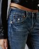 TRUE RELIGION True Religion Soft Hustle Big T Flap Low-Rise Flare Jeans in Soft Hustle, Women's at Urban Outfitters - 2
