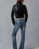 TRUE RELIGION True Religion Soft Hustle Big T Flap Low-Rise Flare Jeans in Soft Hustle, Women's at Urban Outfitters - 5