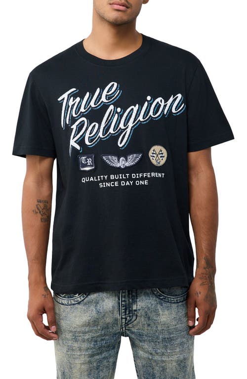 True Religion True Religion Stay True Embroidered Cotton Graphic T-Shirt