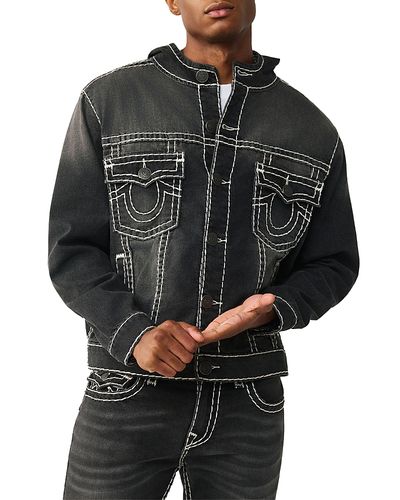 True Religion True Religion Super T Hooded Denim Jacket