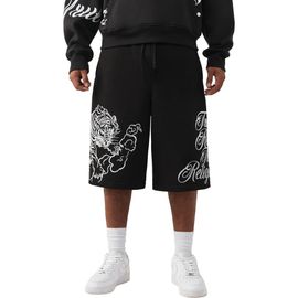 True Religion True Religion Tiger Script Drawstring Fleece Shorts
