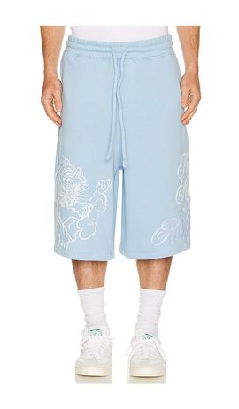 True Religion True Religion Tiger Script Mikey Fleece Shorts