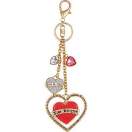 True Religion True Religion Triple Heart Logo Keychain