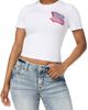 True Religion True Religion True Girl Club Logo Crystal Graphic Baby Tee - 1