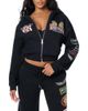 True Religion True Religion Varsity Crystal Full Zip Hoodie - 1