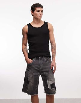 True Religion True Religion Vinny Big T carpenter shorts in black wash