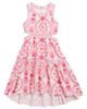 Truly Me Truly Me Kids' Floral Side Cutout High Low Dress - 1
