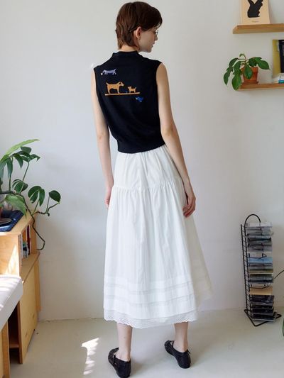 TRWA Happy Dogo Park Knit Vest_Black