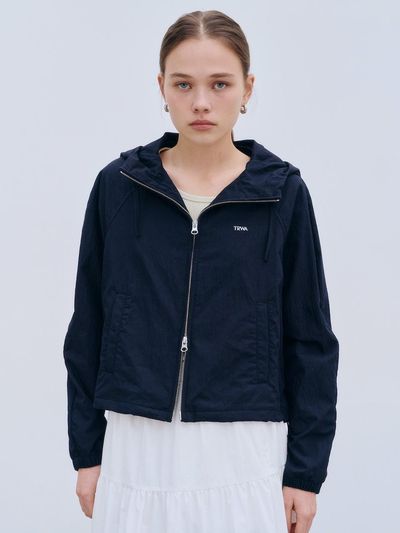 TRWA Hooded Track Top Zip-Up Jacket (NAVY)
