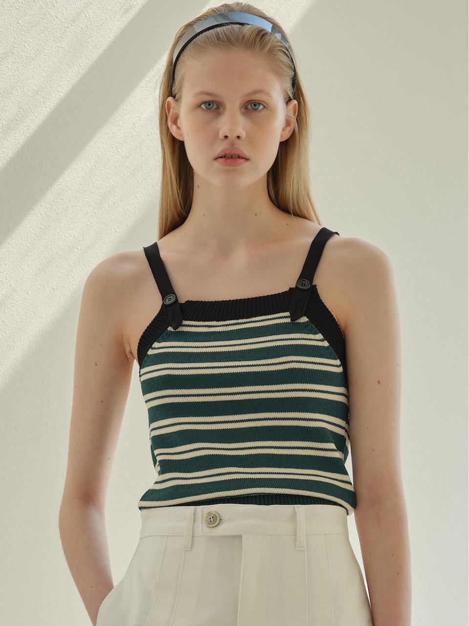 TRWA Pablo Sleeveless Knit Top (STRIPE)