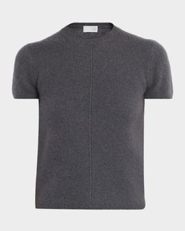 TSE Cashmere Boucle Cashmere Short-Sleeve Sweater