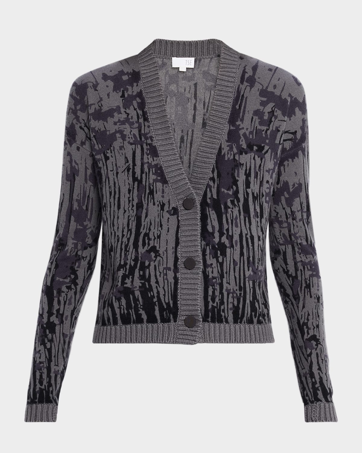 TSE Cashmere - Cashmere Abstract-Print Cardigan