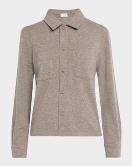 TSE Cashmere Cashmere Button-Front Shirt