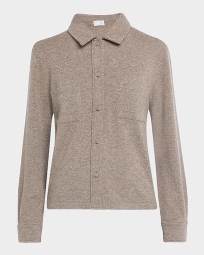 TSE Cashmere Cashmere Button-Front Shirt