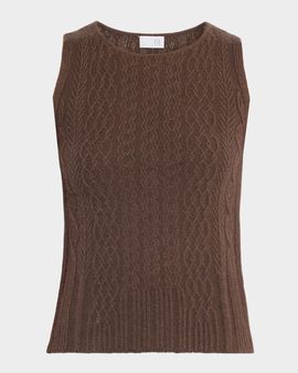 TSE Cashmere Cashmere Cable-Knit Sweater Tank