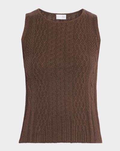 TSE Cashmere Cashmere Cable-Knit Sweater Tank