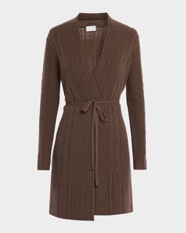 TSE Cashmere Cashmere Cable-Knit Wrap Cardigan