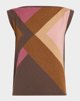 TSE Cashmere Cashmere Geometric Intarsia Sweater