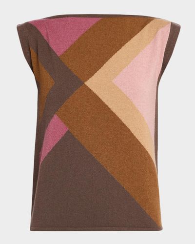 TSE Cashmere Cashmere Geometric Intarsia Sweater