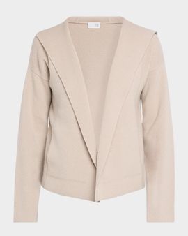 TSE Cashmere Cashmere Open-Front Hooded Jacket