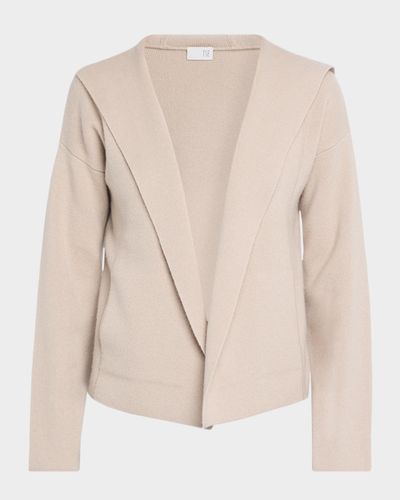 TSE Cashmere Cashmere Open-Front Hooded Jacket
