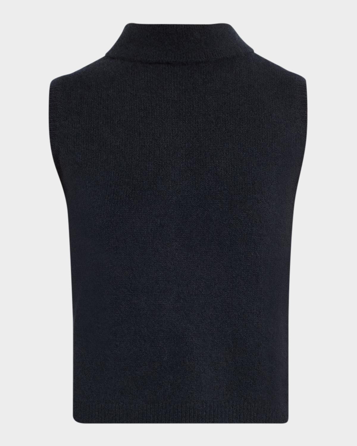 TSE Cashmere Cashmere Sleeveless Mock Turtleneck Sweater