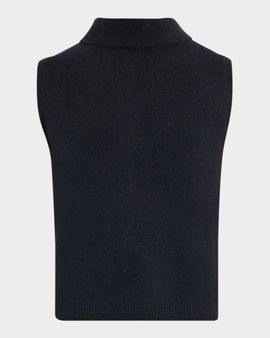 TSE Cashmere Cashmere Sleeveless Mock Turtleneck Sweater