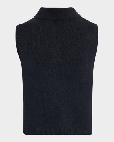 TSE Cashmere Cashmere Sleeveless Mock Turtleneck Sweater
