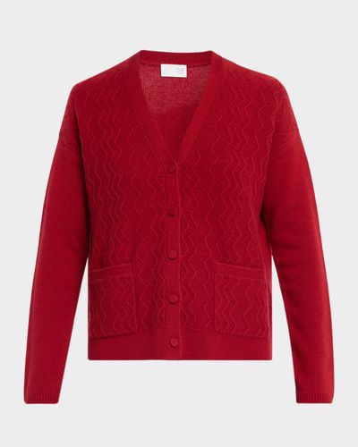 TSE Cashmere Cashmere Textured Button-Front Cardigan