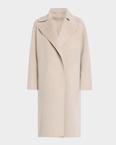 TSE Cashmere Double-Faced Cashmere Long Wrap Coat