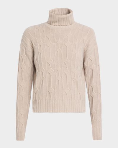 TSE Cashmere Textural Knit Turtleneck Sweater