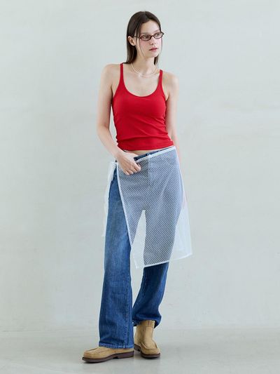 TSH Dot Layered Wrap Skirt 2 Colors