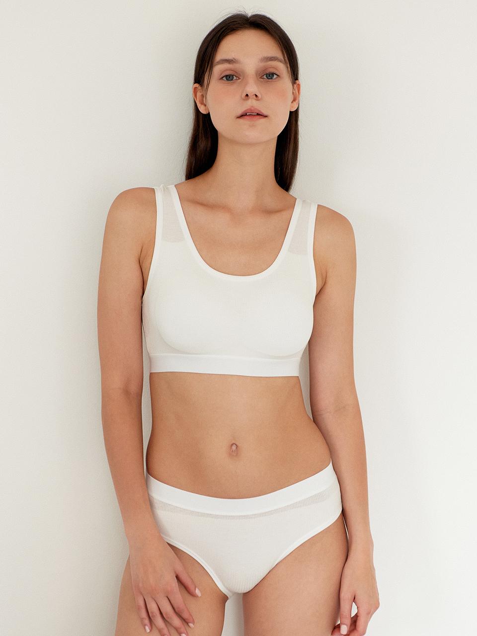 TSH Essential Daily Set - White (Bra1+Panties2)