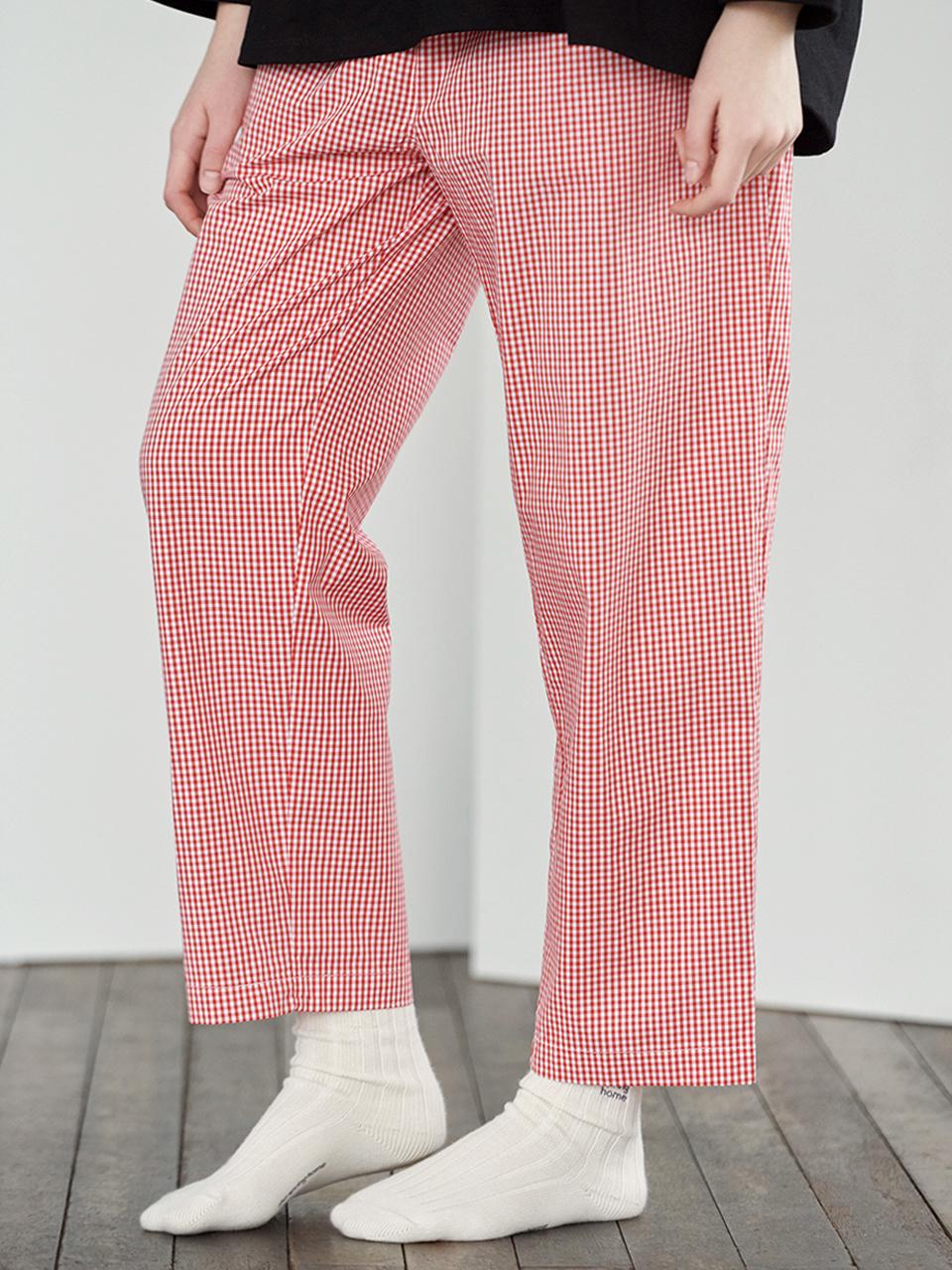 TSH Ongoing Checkered Pants - Red