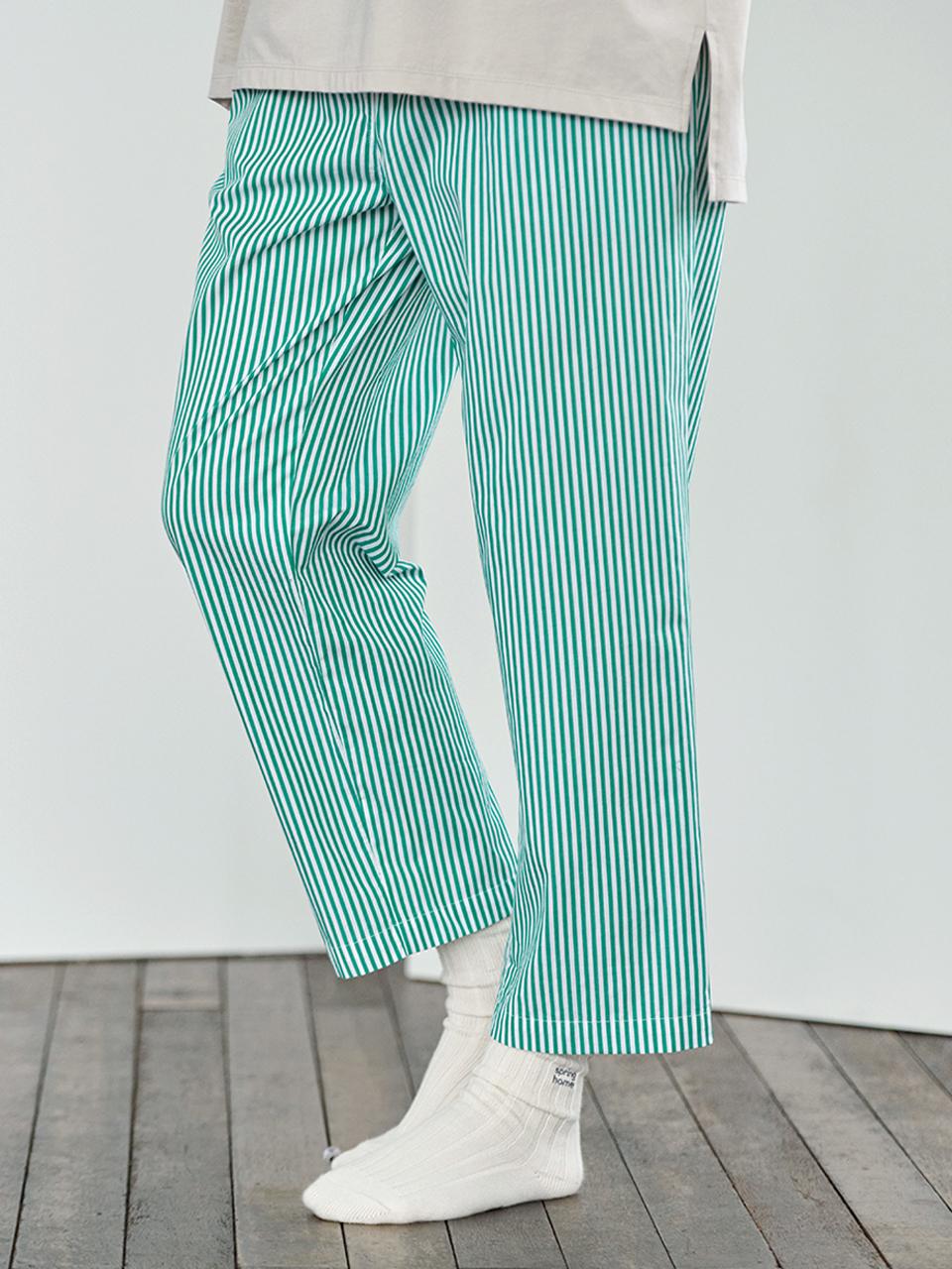 TSH Ongoing Stripe Pants - Green