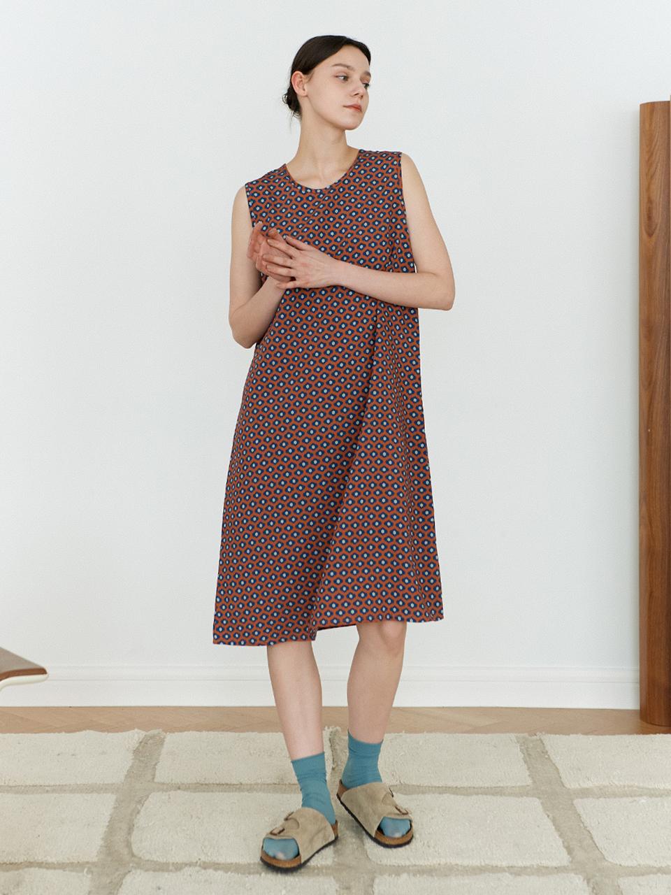 TSH Rayon ethnic sleeveless dress