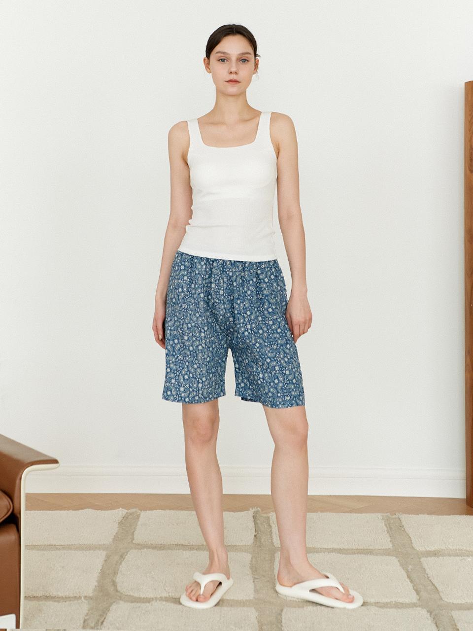 TSH rayon half-length shorts 3colors