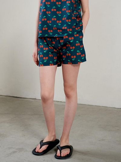 TSH RED ARTIFICIAL SILK Shorts